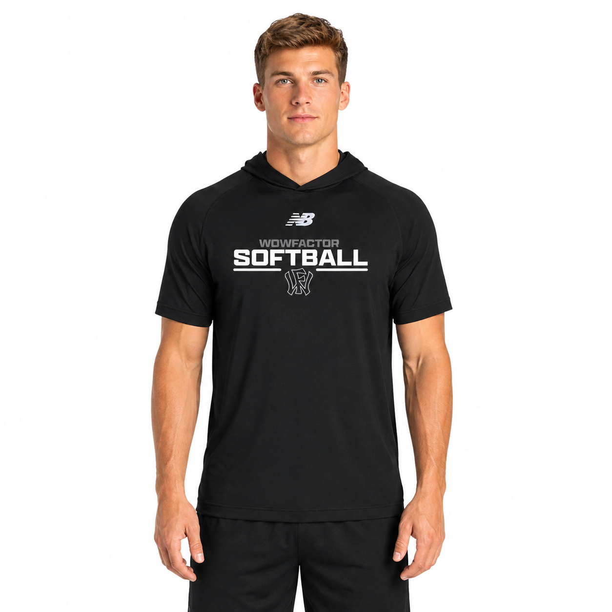 **New Item** Men's Softball Lightweight Dry-Fit Short Sleeve Athletic Hoodie