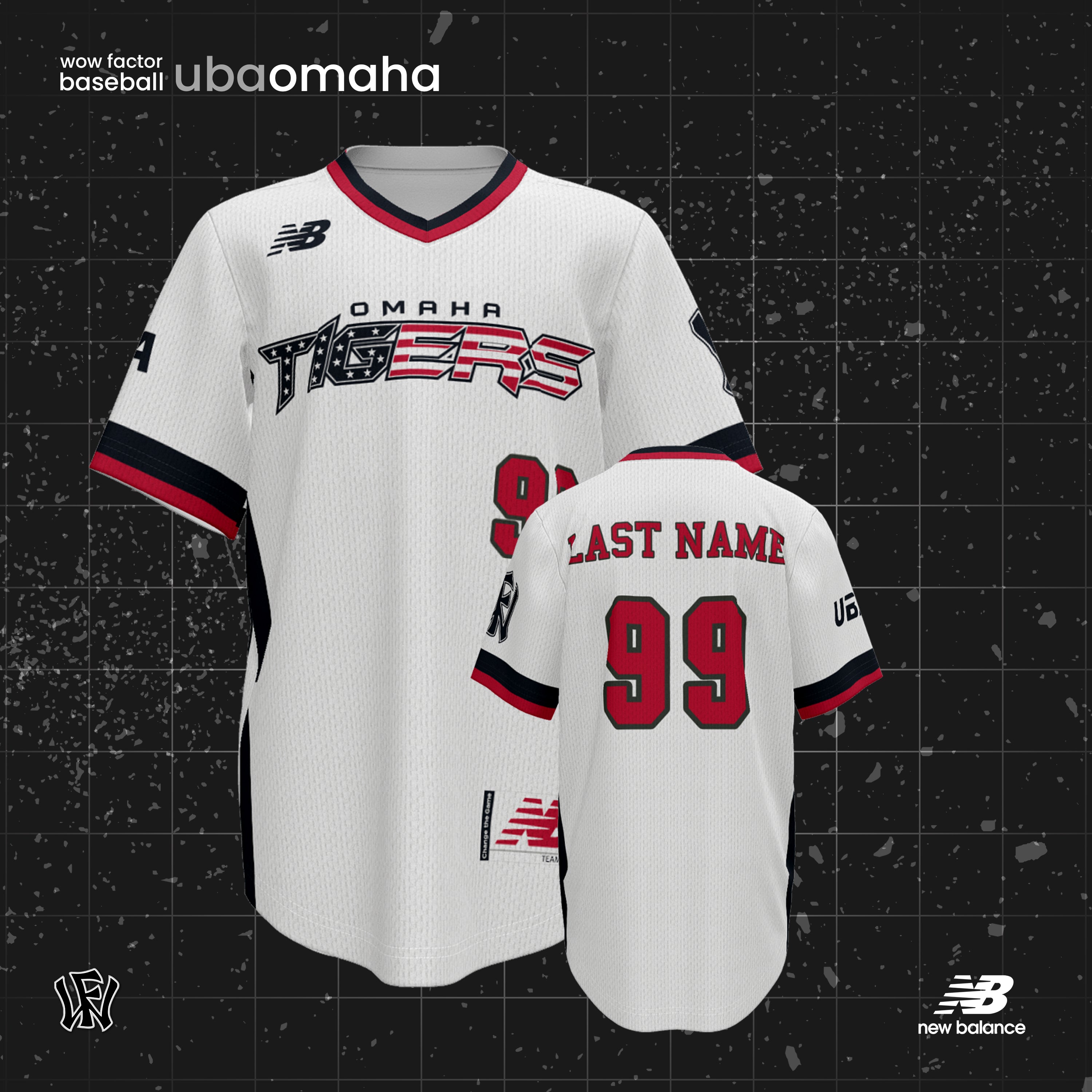 Tigers White/American Jersey