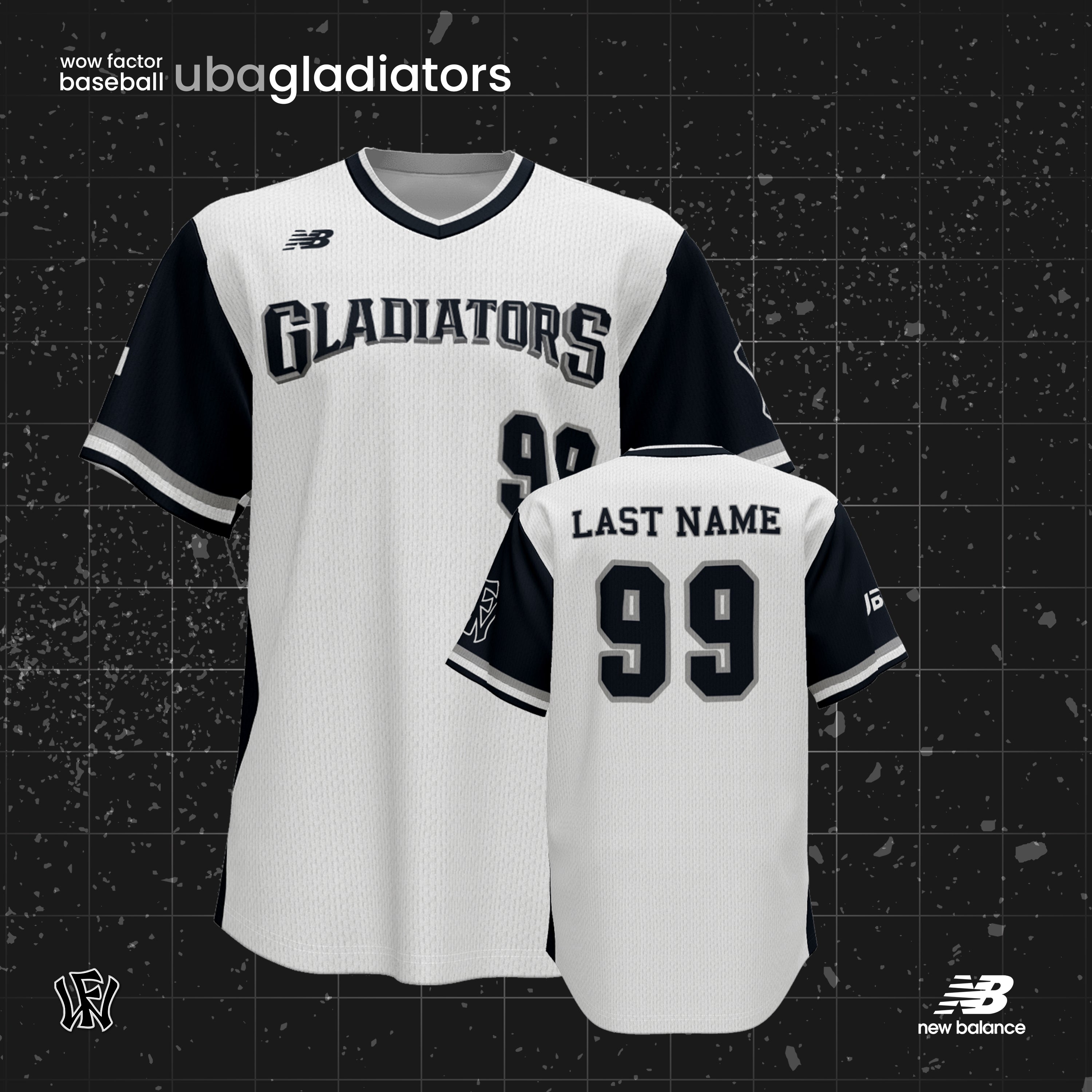 Gladiators White/Black Jersey