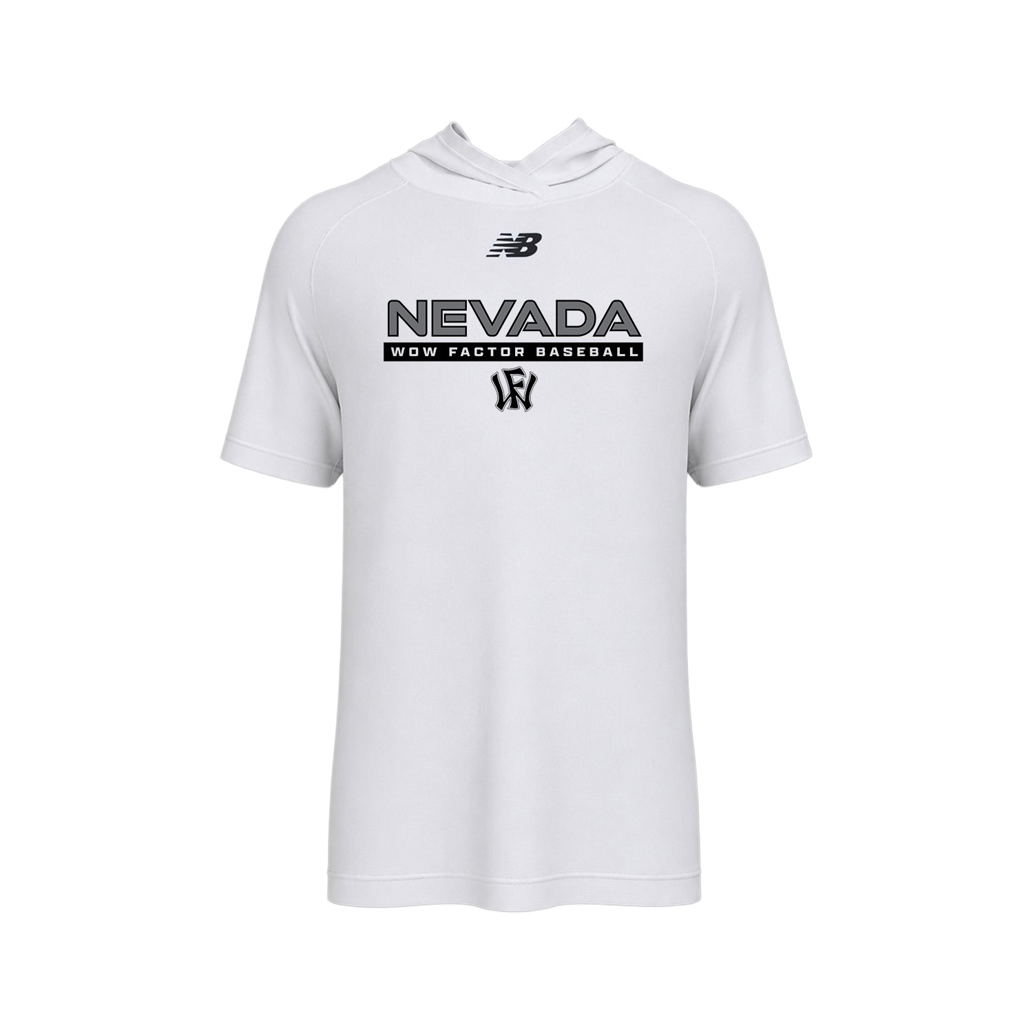 Nevada Men's Baseball Lightweight Dry-Fit Short Sleeve Athletic Hoodie