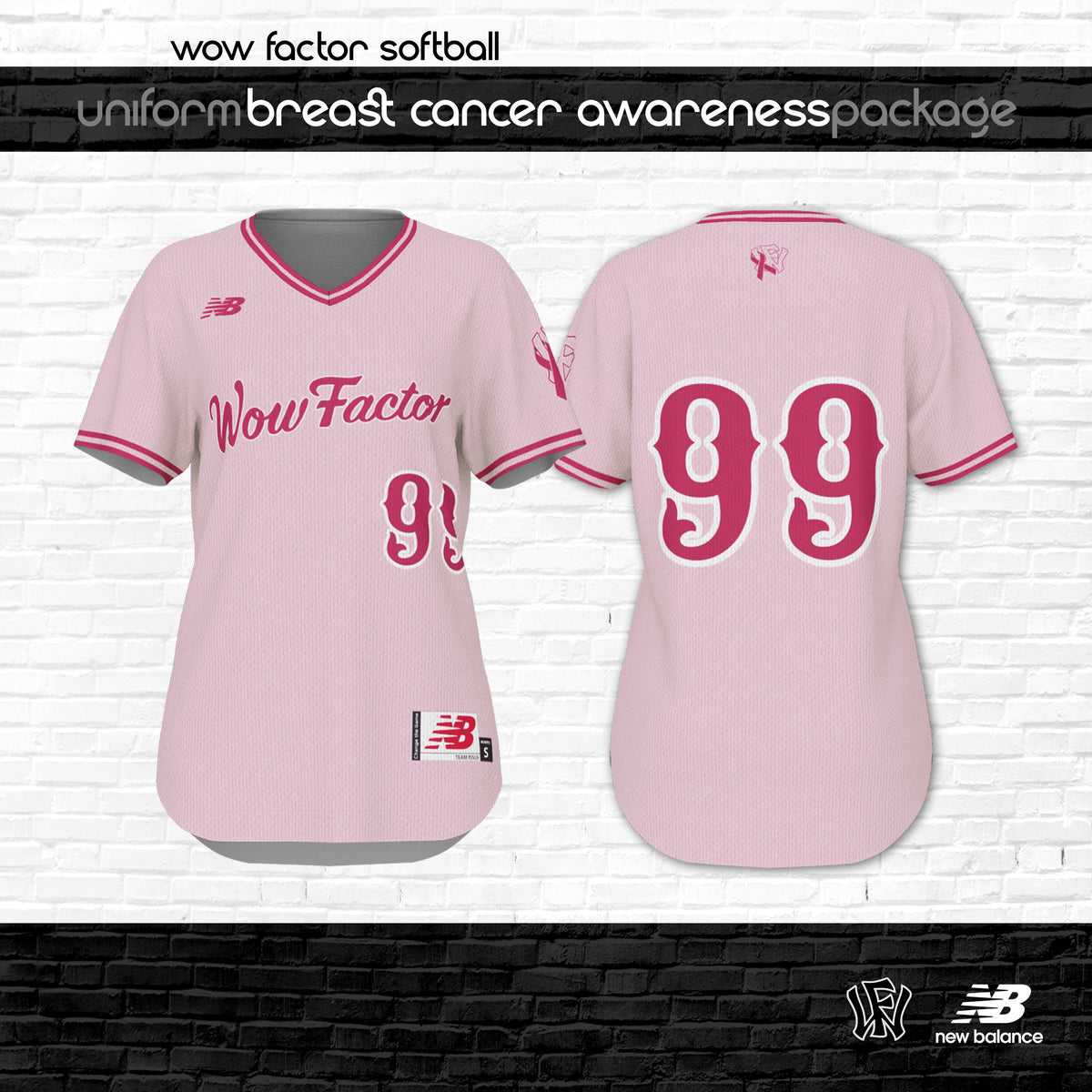 Softball Breast Cancer Fast Track Jersey *Minimum of 10 jerseys to place an order*