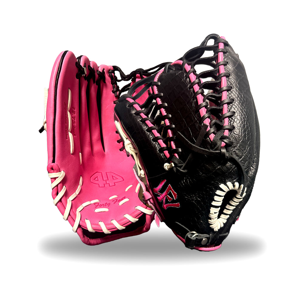 44 LH BLACK AND PINK OUTFIELD GLOVE 12.75 INCH