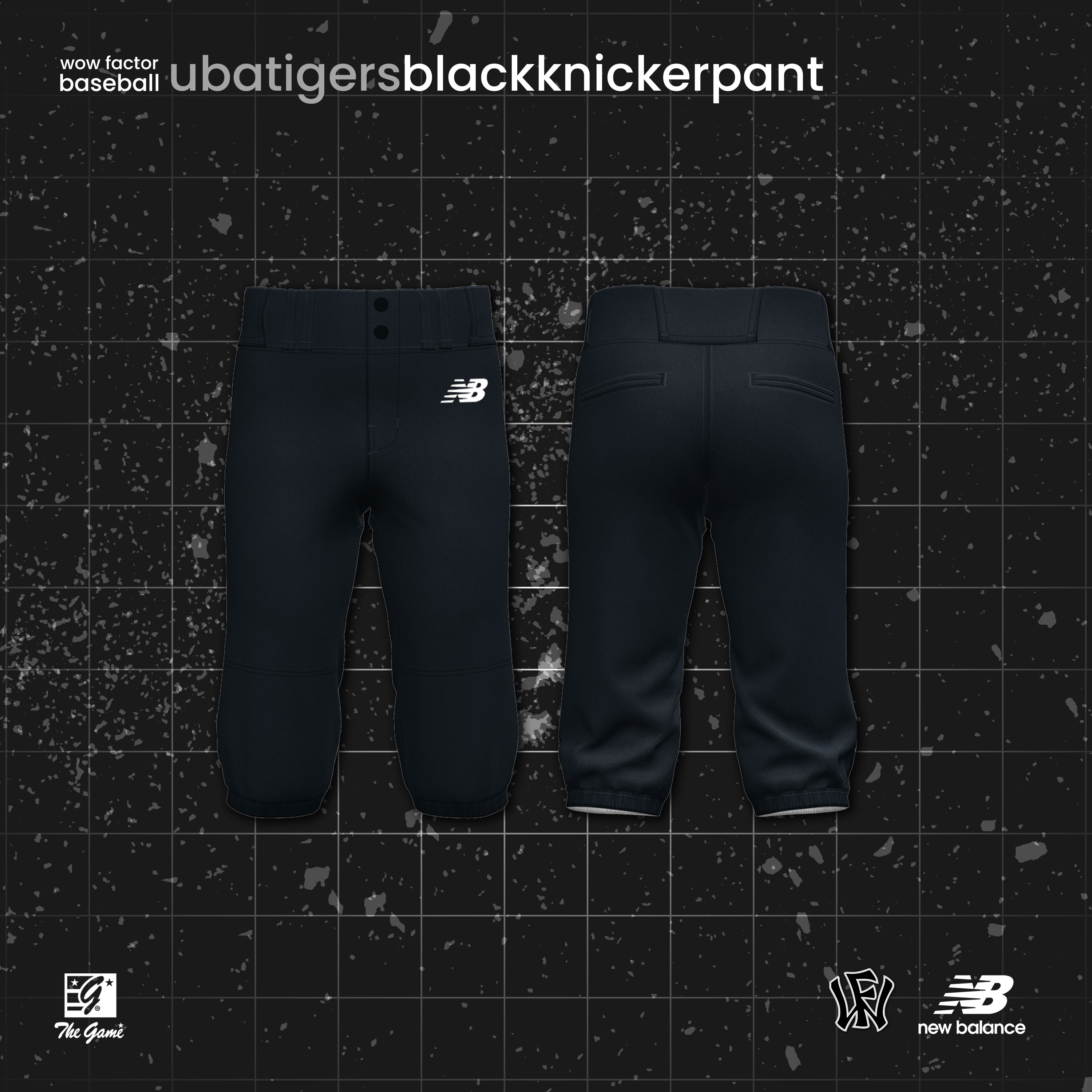 Tigers Game Pants Black (Long/Knicker)