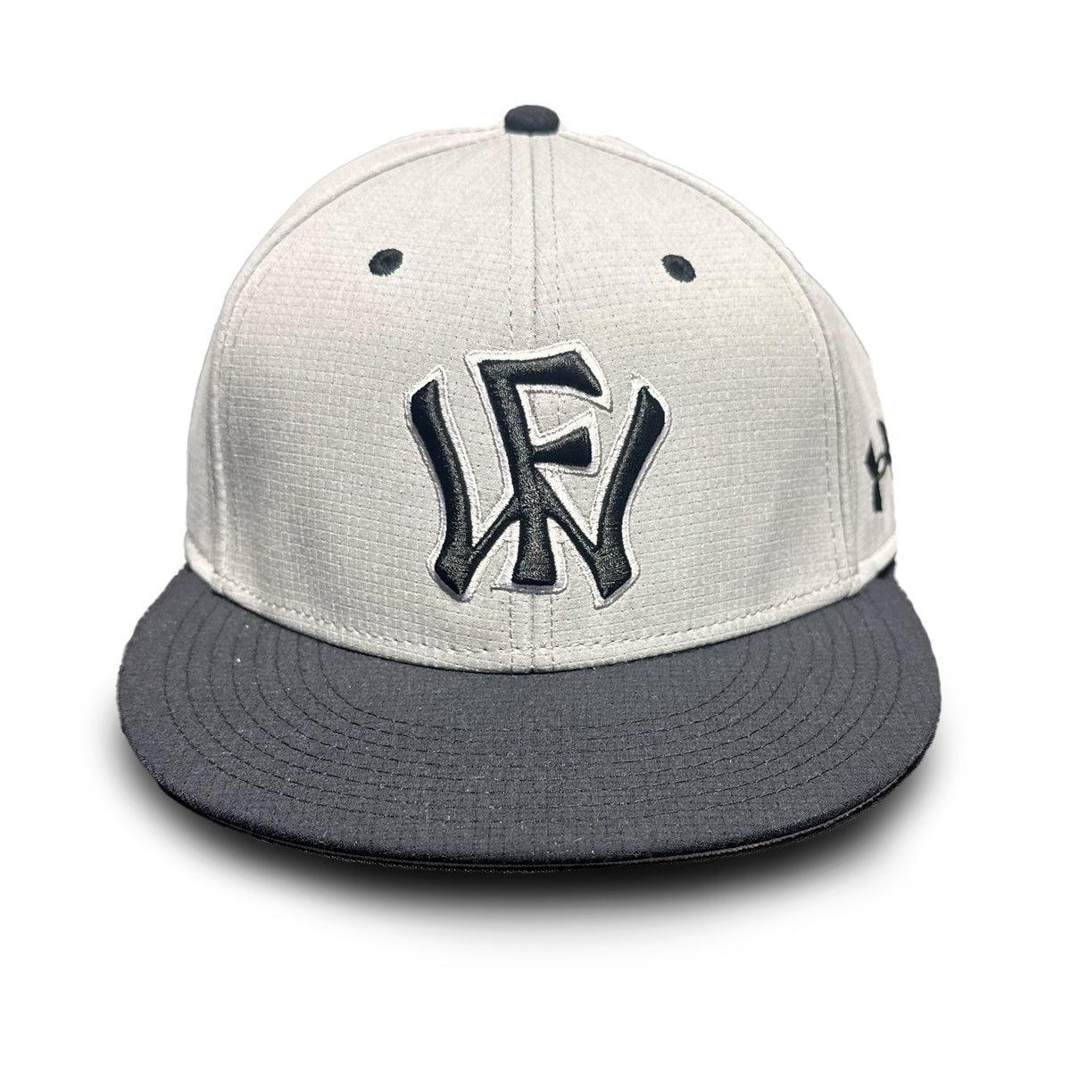 WF Light Gray with Black Bill UA Hat