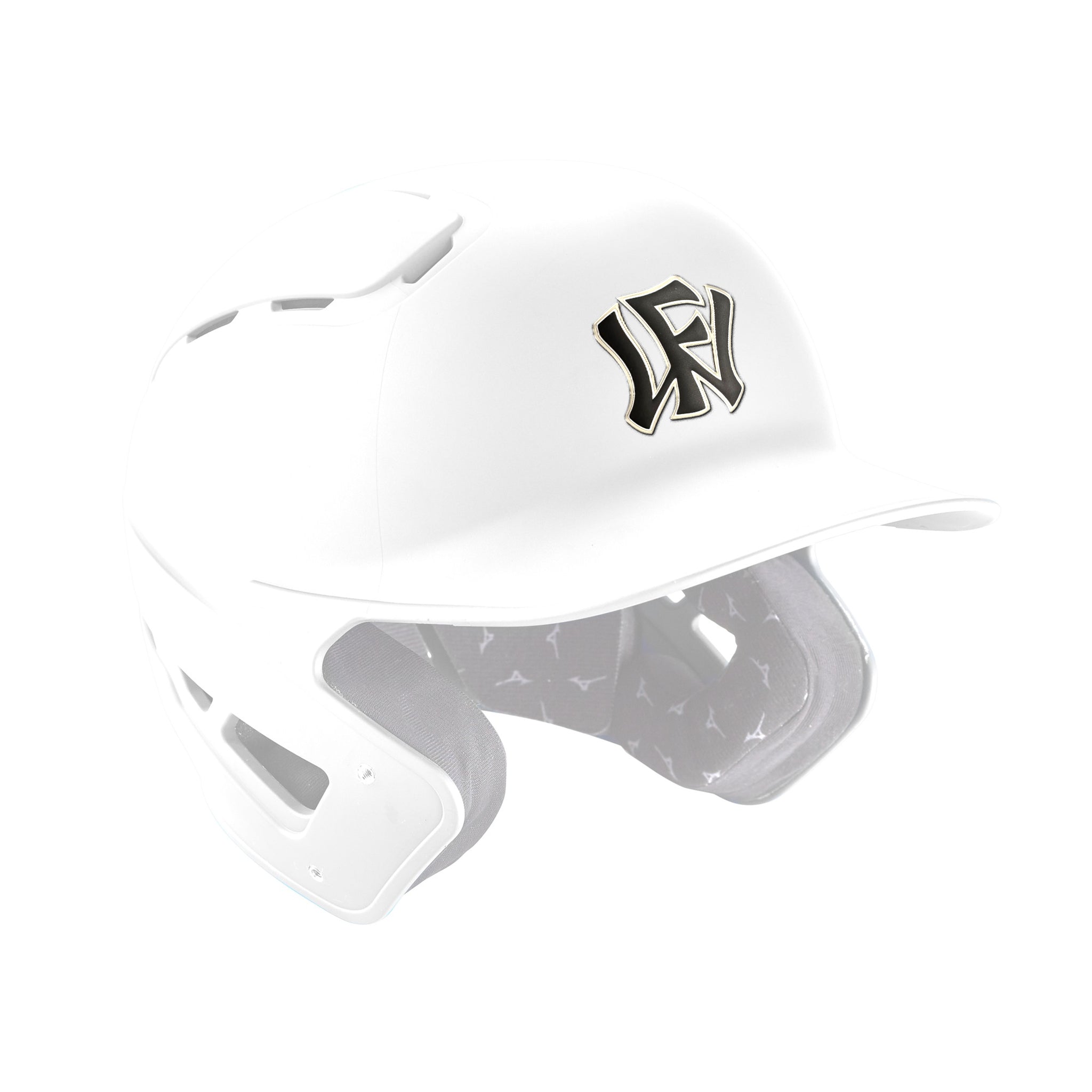 WF 3D Decal for White Helmet