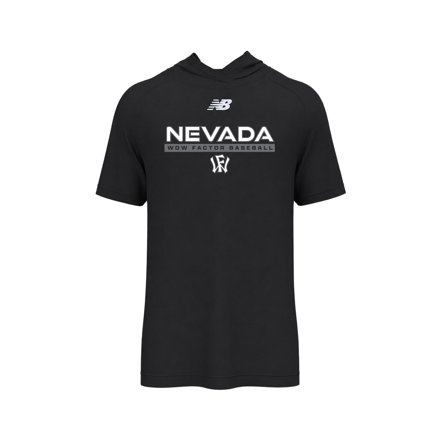 Nevada Men's Baseball Lightweight Dry-Fit Short Sleeve Athletic Hoodie