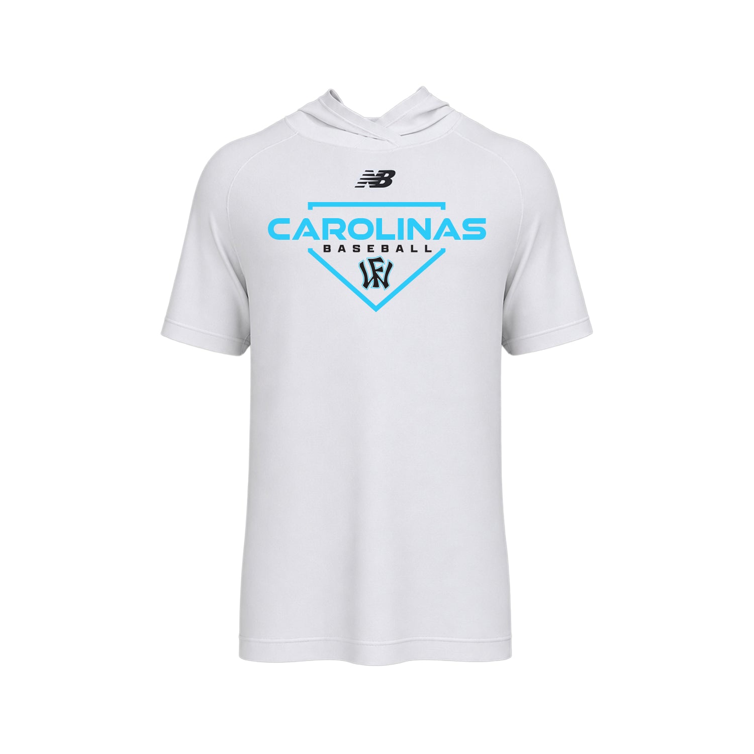 **New Item** Carolinas Men's Lightweight Dry-Fit Short Sleeve Athletic Hoodie