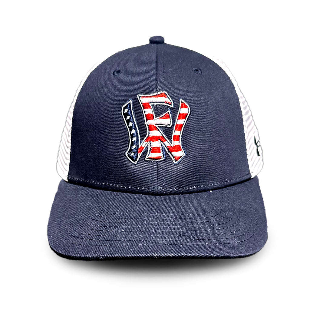 Red White and Blue All Day Trucker Hat