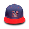 Navy and Red Bill UA Hat