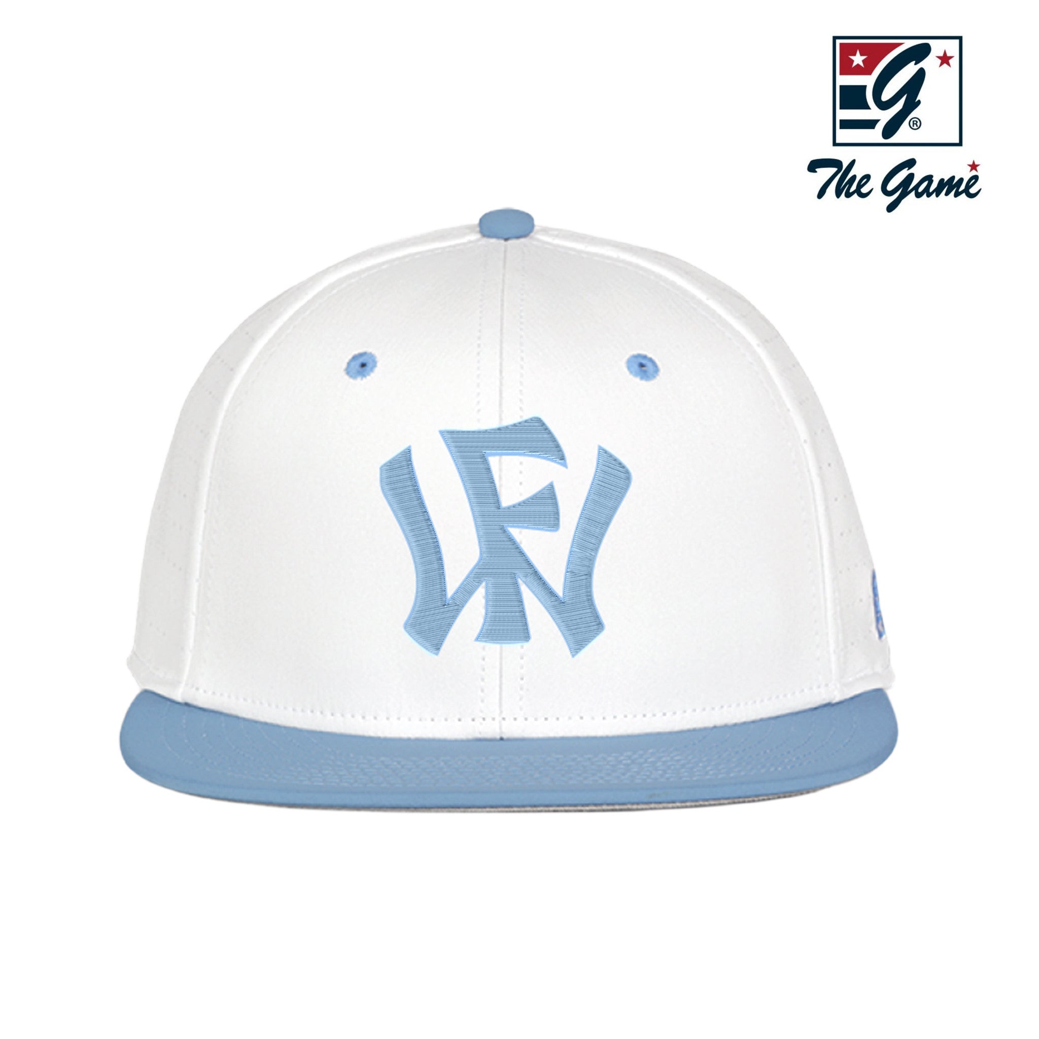 White and Carolina Blue Patch Game Hat